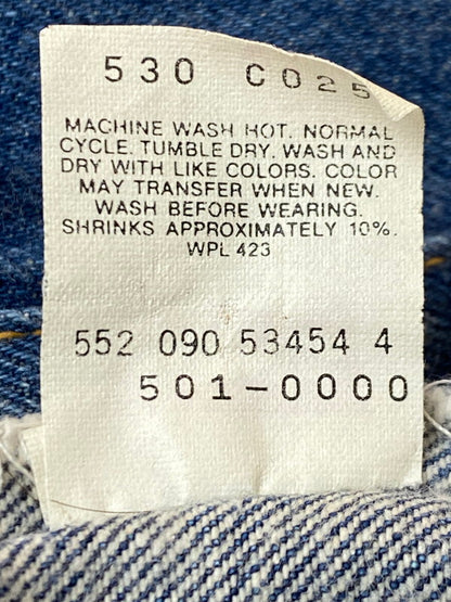 【中古品】【メンズ】 Levi's リーバイス 501-0000 90S 501 DENIM PANT デニムパンツ ボトムス 157-251206-zi-13-min サイズ：W30L34 カラー：インディゴ 万代Net店