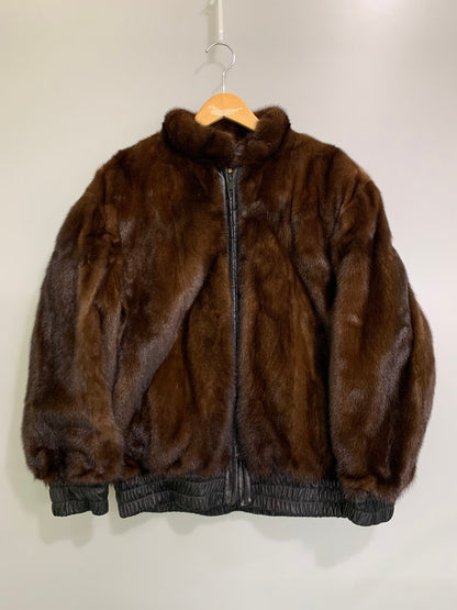 【中古品】【メンズ】 USED ユーズド REALFUR REVERSIBLE LEATHER JACKET リアルファー リバーシブル レザー ジャケット アウター 147-251126-jt-10-min カラー：ブラック/ブラウン 万代Net店