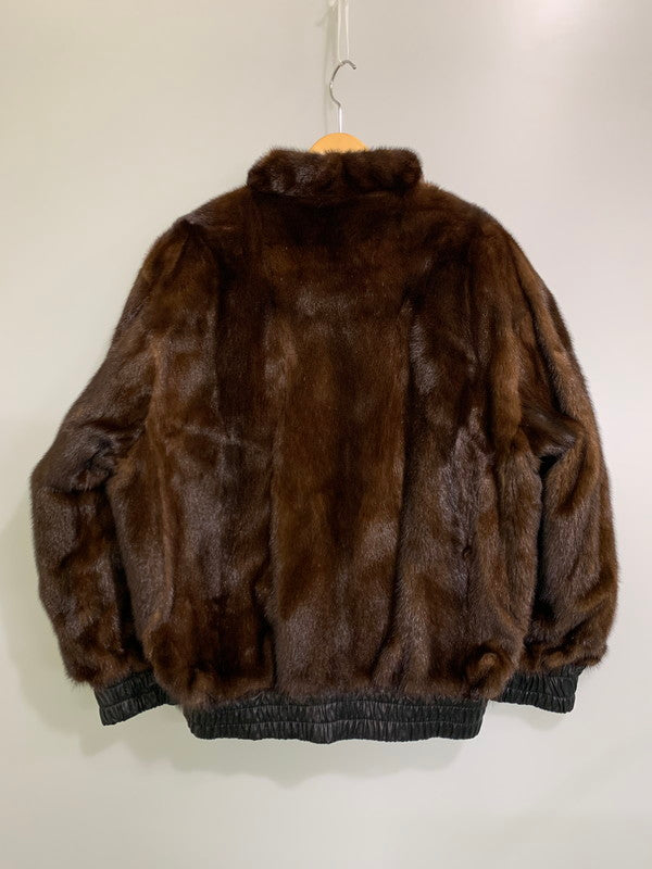 【中古品】【メンズ】 USED ユーズド REALFUR REVERSIBLE LEATHER JACKET リアルファー リバーシブル レザー ジャケット アウター 147-251126-jt-10-min カラー：ブラック/ブラウン 万代Net店
