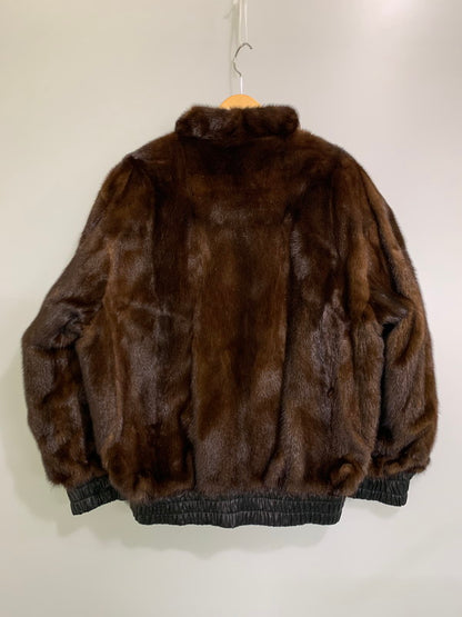【中古品】【メンズ】 USED ユーズド REALFUR REVERSIBLE LEATHER JACKET リアルファー リバーシブル レザー ジャケット アウター 147-251126-jt-10-min カラー：ブラック/ブラウン 万代Net店