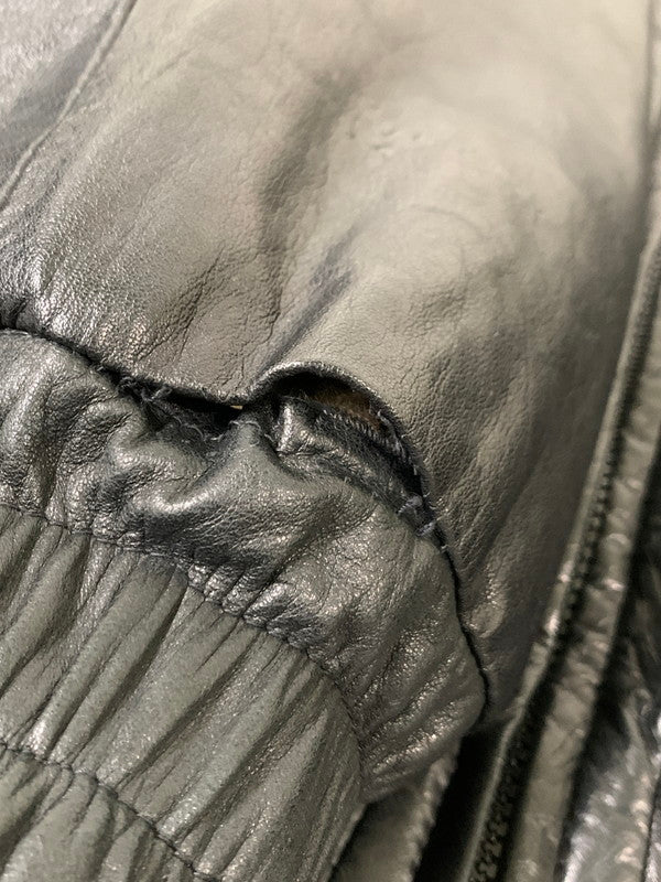 【中古品】【メンズ】 USED ユーズド REALFUR REVERSIBLE LEATHER JACKET リアルファー リバーシブル レザー ジャケット アウター 147-251126-jt-10-min カラー：ブラック/ブラウン 万代Net店