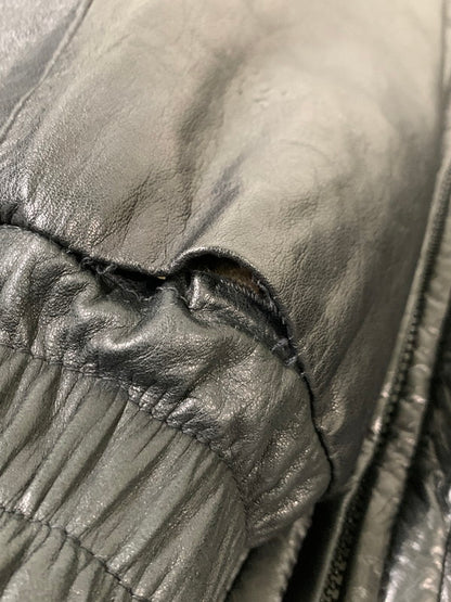 【中古品】【メンズ】 USED ユーズド REALFUR REVERSIBLE LEATHER JACKET リアルファー リバーシブル レザー ジャケット アウター 147-251126-jt-10-min カラー：ブラック/ブラウン 万代Net店