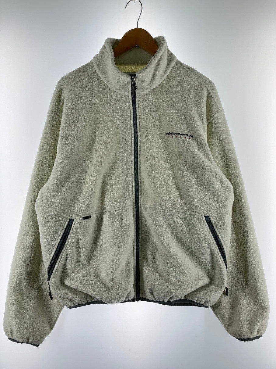 【中古品】【メンズ】 THISISNEVERTHAT ディスイズネバーザット DSN FLEECE JACKET TN20FOW006 フリース ジャケット アウター 142-251125-jt-20-min サイズ：M カラー：ホワイト 万代Net店