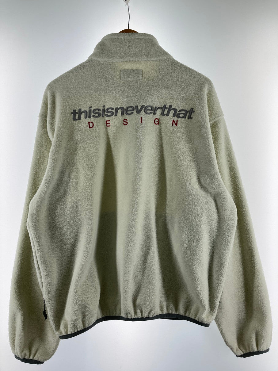 【中古品】【メンズ】 THISISNEVERTHAT ディスイズネバーザット DSN FLEECE JACKET TN20FOW006 フリース ジャケット アウター 142-251125-jt-20-min サイズ：M カラー：ホワイト 万代Net店