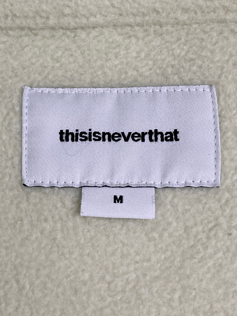 【中古品】【メンズ】 THISISNEVERTHAT ディスイズネバーザット DSN FLEECE JACKET TN20FOW006 フリース ジャケット アウター 142-251125-jt-20-min サイズ：M カラー：ホワイト 万代Net店