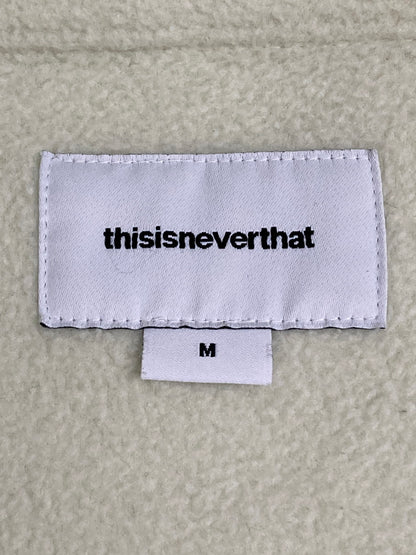 【中古品】【メンズ】 THISISNEVERTHAT ディスイズネバーザット DSN FLEECE JACKET TN20FOW006 フリース ジャケット アウター 142-251125-jt-20-min サイズ：M カラー：ホワイト 万代Net店