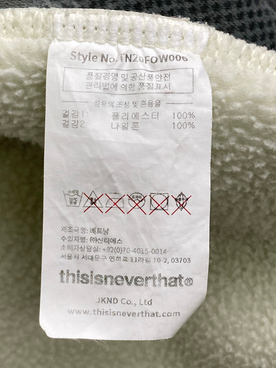 【中古品】【メンズ】 THISISNEVERTHAT ディスイズネバーザット DSN FLEECE JACKET TN20FOW006 フリース ジャケット アウター 142-251125-jt-20-min サイズ：M カラー：ホワイト 万代Net店