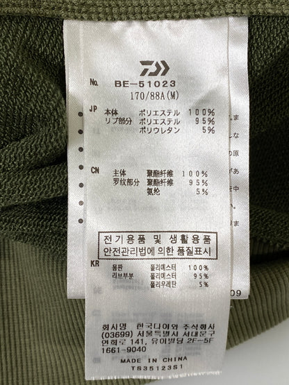 【中古品】【メンズ】 DAIWA PIER39 ダイワピア39 TECH SWEAT HALF ZIP HOODIE BE-51023 テック スウェット ハーフジップフーディー パーカー トップス 140-260709-yn-05-min サイズ：M カラー：オリーブグリーン 万代Net店