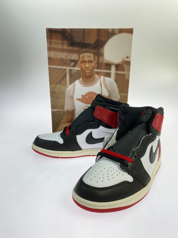 【中古美品】【メンズ】 NIKE ナイキ AIR JORDAN 1 RETRO HIGH OG BLACK TOE REIMAGINED DZ5485-106 エアジョーダン1 レトロ ハイ OG 160-251124-em-14-min サイズ：28.0cm カラー：ホワイト/ブラック/レッド 万代Net店