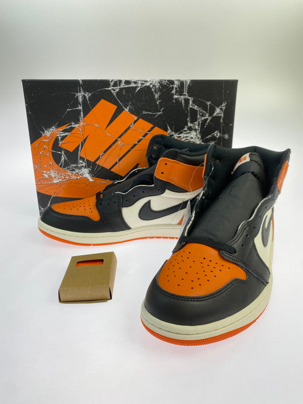 【中古美品】【メンズ】 NIKE ナイキ AIR JORDAN 1 RETRO HIGH OG (2025) DZ5485-008 エアジョーダン1 レトロ ハイ OG シャッタードバックボード 160-251124-em-13-min サイズ：28.0cm カラー：SHATTERED BACKBOARD 2025"BLACK/BLACK-SAIL STARFISH 万代Net店