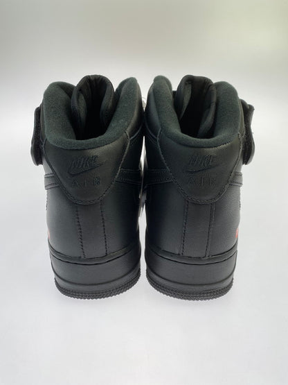 【中古美品】【メンズ】 Supreme シュプリーム × NIKE ナイキ AIR FORCE 1 MID BLACK FW24 FZ8784-001 エアフォース1 ミッド スニーカー メンズ 靴 シューズ 160-251124-em-08-min サイズ：27.5cm カラー：ブラック 万代Net店