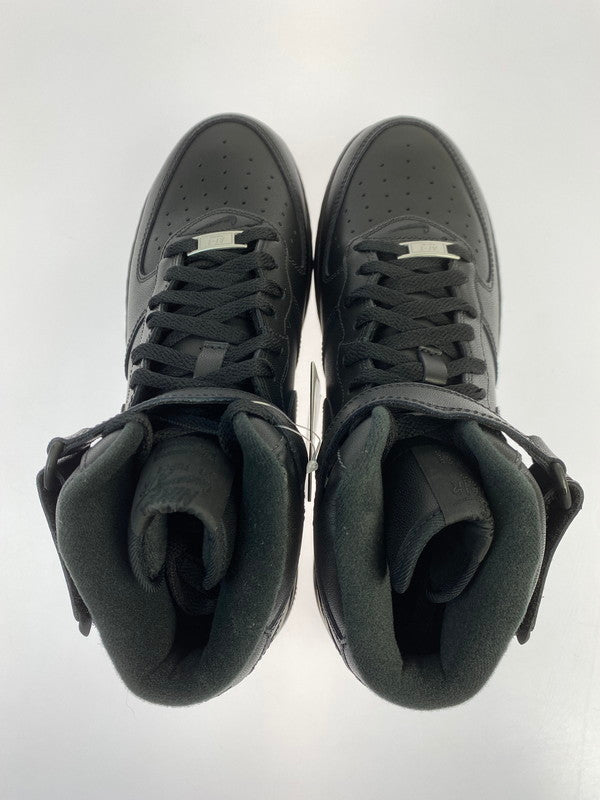 【中古美品】【メンズ】 Supreme シュプリーム × NIKE ナイキ AIR FORCE 1 MID BLACK FW24 FZ8784-001 エアフォース1 ミッド スニーカー メンズ 靴 シューズ 160-251124-em-08-min サイズ：27.5cm カラー：ブラック 万代Net店