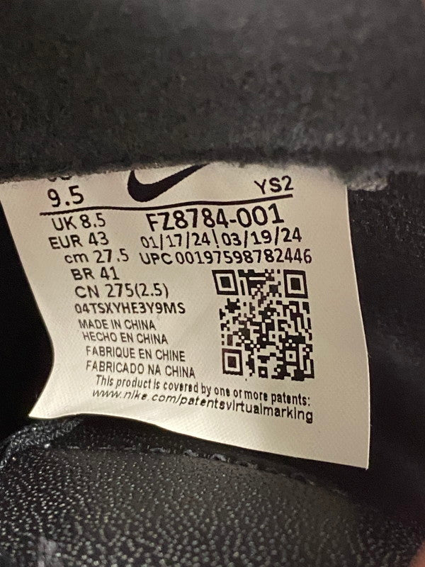 【中古美品】【メンズ】 Supreme シュプリーム × NIKE ナイキ AIR FORCE 1 MID BLACK FW24 FZ8784-001 エアフォース1 ミッド スニーカー メンズ 靴 シューズ 160-251124-em-08-min サイズ：27.5cm カラー：ブラック 万代Net店