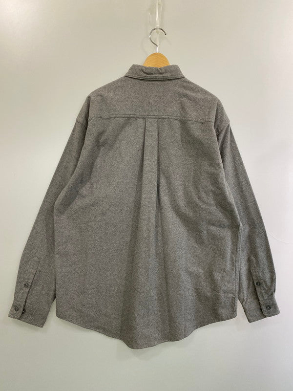 【中古品】【メンズ】 L.L.Bean エルエルビーン DD67 90S CHAMOIS CLOTH SHIRT シャミークロスシャツ 144-260408-zi-11-min サイズ：L カラー：グレー 万代Net店
