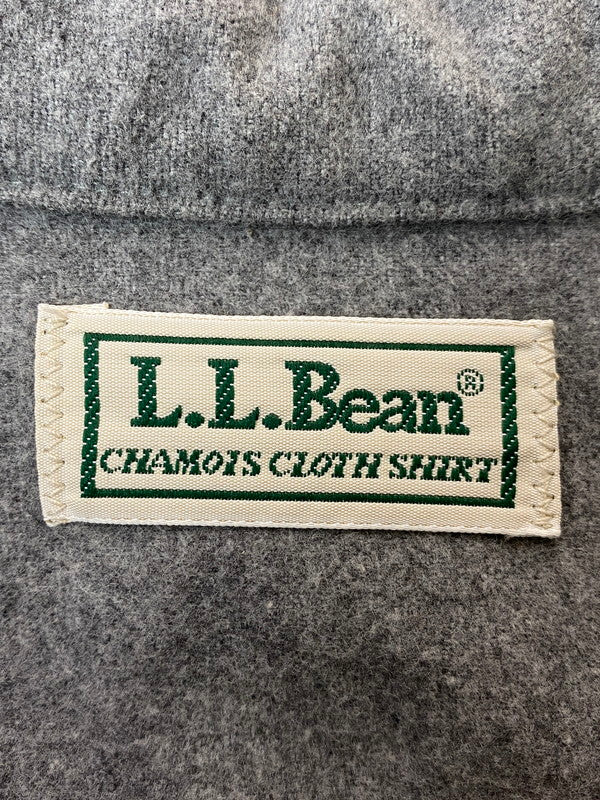 【中古品】【メンズ】 L.L.Bean エルエルビーン DD67 90S CHAMOIS CLOTH SHIRT シャミークロスシャツ 144-260408-zi-11-min サイズ：L カラー：グレー 万代Net店