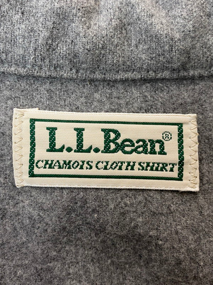 【中古品】【メンズ】 L.L.Bean エルエルビーン DD67 90S CHAMOIS CLOTH SHIRT シャミークロスシャツ 144-260408-zi-11-min サイズ：L カラー：グレー 万代Net店