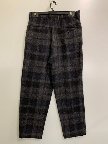 【中古品】【メンズ】 STEIN IN TUCK BLANKET TROUSERS SHADOW CHECK ST.293-2 シュタイン イン タック ブランケット トラウザーズ パンツ シャドウ チェック ボトムス 151-251125-yn-32-min サイズ：M カラー：ネイビー/グレー 万代Net店