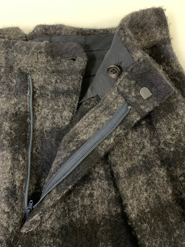 【中古品】【メンズ】 STEIN IN TUCK BLANKET TROUSERS SHADOW CHECK ST.293-2 シュタイン イン タック ブランケット トラウザーズ パンツ シャドウ チェック ボトムス 151-251125-yn-32-min サイズ：M カラー：ネイビー/グレー 万代Net店