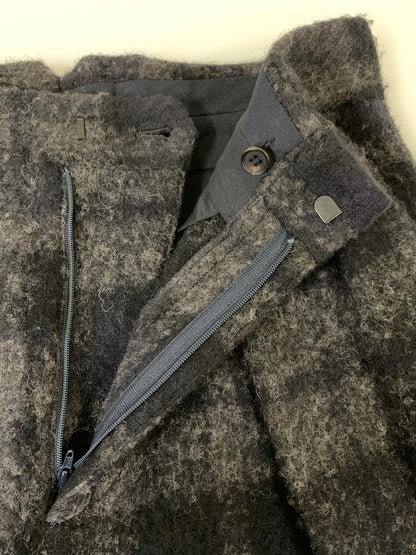 【中古品】【メンズ】 STEIN IN TUCK BLANKET TROUSERS SHADOW CHECK ST.293-2 シュタイン イン タック ブランケット トラウザーズ パンツ シャドウ チェック ボトムス 151-251125-yn-32-min サイズ：M カラー：ネイビー/グレー 万代Net店