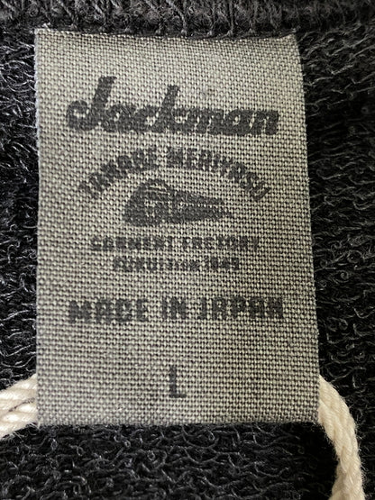 【中古品】【メンズ】 JACKMAN ジャックマン FADED SWEAT HIMO CREW PIGMENT DYE フェイデッド スウェット ヒモ クルー ピグメント ダイ JM7466 メンズ スウェット 145-260702-hu-50-min サイズ：Ｌ カラー：チャコールグレー 万代Net店