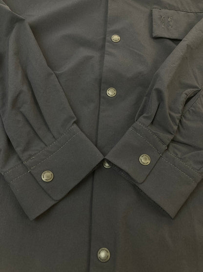 【中古品】【メンズ】 and wander アンドワンダー LIGHT W CLOTH SHIRT 574-3283071 ライト ダブリュー クロス シャツ トップス 140-251126-jt-18-min サイズ：XL カラー：ネイビー 万代Net店