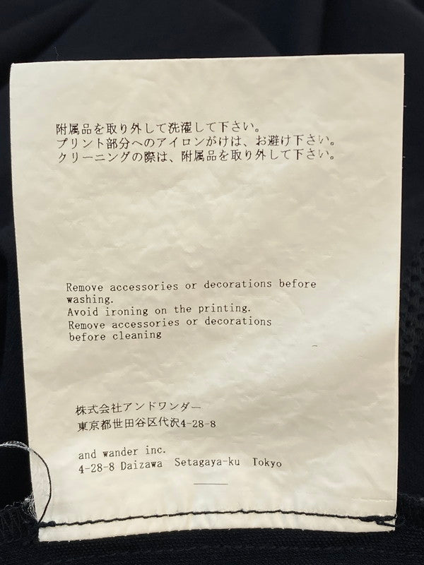 【中古品】【メンズ】 and wander アンドワンダー LIGHT W CLOTH SHIRT 574-3283071 ライト ダブリュー クロス シャツ トップス 140-251126-jt-18-min サイズ：XL カラー：ネイビー 万代Net店