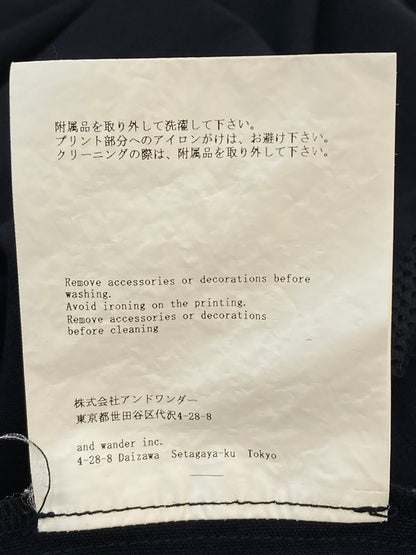 【中古品】【メンズ】 and wander アンドワンダー LIGHT W CLOTH SHIRT 574-3283071 ライト ダブリュー クロス シャツ トップス 140-251126-jt-18-min サイズ：XL カラー：ネイビー 万代Net店