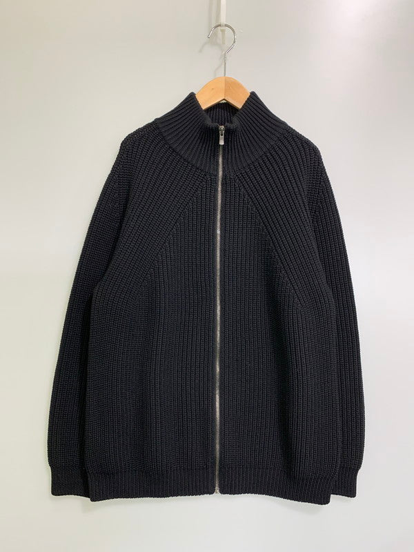 【中古品】【メンズ】 BATONER SIGNATURE DRIVERS SOLIDWOOL KNIT BN-21FM-025 バトナー シグネチャー ドライバーズ ソリッドウール ニット トップス 140-251125-yn-27-min サイズ：3 カラー：ブラック 万代Net店