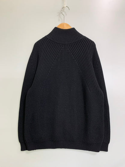 【中古品】【メンズ】 BATONER SIGNATURE DRIVERS SOLIDWOOL KNIT BN-21FM-025 バトナー シグネチャー ドライバーズ ソリッドウール ニット トップス 140-251125-yn-27-min サイズ：3 カラー：ブラック 万代Net店