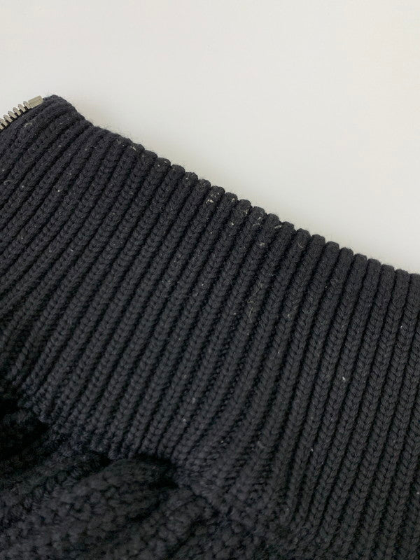 【中古品】【メンズ】 BATONER SIGNATURE DRIVERS SOLIDWOOL KNIT BN-21FM-025 バトナー シグネチャー ドライバーズ ソリッドウール ニット トップス 140-251125-yn-27-min サイズ：3 カラー：ブラック 万代Net店