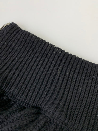 【中古品】【メンズ】 BATONER SIGNATURE DRIVERS SOLIDWOOL KNIT BN-21FM-025 バトナー シグネチャー ドライバーズ ソリッドウール ニット トップス 140-251125-yn-27-min サイズ：3 カラー：ブラック 万代Net店