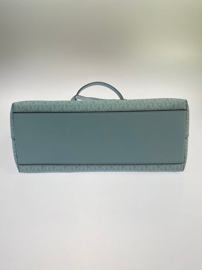【中古美品】【レディース】 Michael Kors マイケルコース MK SIGNATURE TOTE BAG LIGHT BLUE 35T4S6HT9B MK柄 トートバッグ レディース カバン 180-251130-em-50-min カラー：ライトブルー 万代Net店