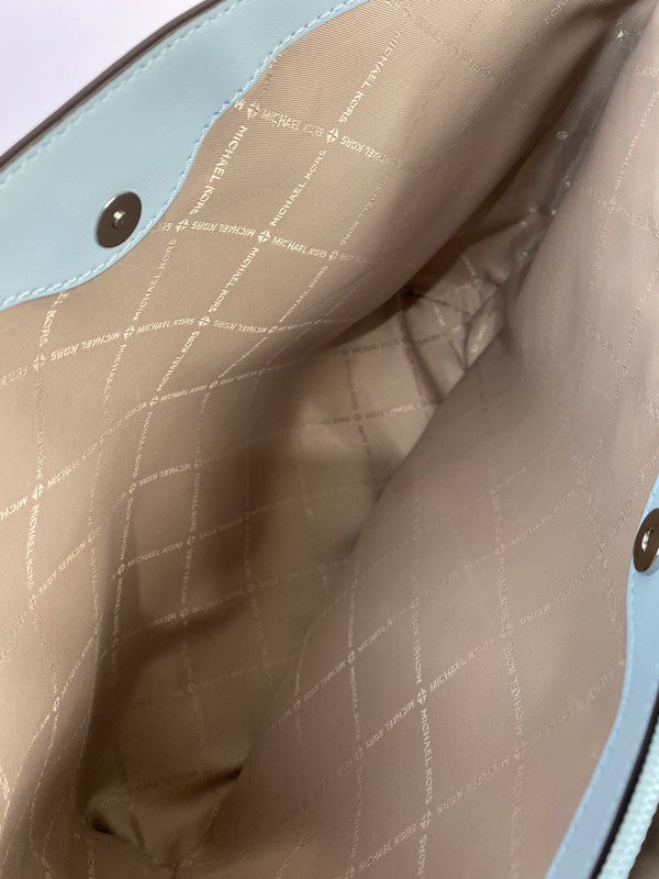 【中古美品】【レディース】 Michael Kors マイケルコース MK SIGNATURE TOTE BAG LIGHT BLUE 35T4S6HT9B MK柄 トートバッグ レディース カバン 180-251130-em-50-min カラー：ライトブルー 万代Net店