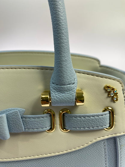 【中古美品】【レディース】 Samantha Vega サマンサベガ FRONT RIBBON SHOULDER BAG LIGHT BULE フロント リボン ショルダー バッグ レディース カバン 188-251130-em-51-min カラー：ライトブルー 万代Net店