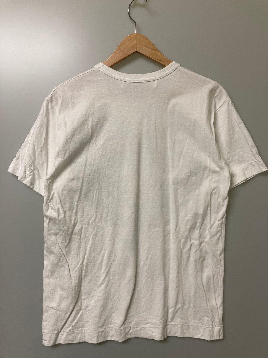【中古品】【メンズ】 PLAY COMME des GARCONS プレイコムデギャルソン PRINT TEE AX-T242 プリントTシャツ トップス 140-251125-jt-02-min サイズ：M カラー：ホワイト 万代Net店