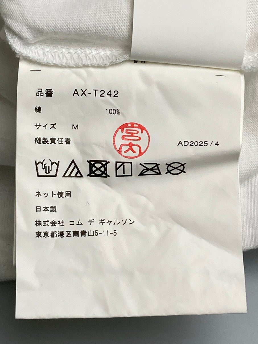 【中古品】【メンズ】 PLAY COMME des GARCONS プレイコムデギャルソン PRINT TEE AX-T242 プリントTシャツ トップス 140-251125-jt-02-min サイズ：M カラー：ホワイト 万代Net店
