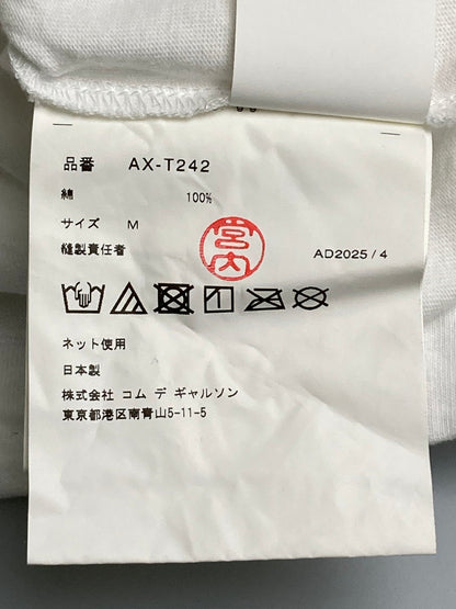 【中古品】【メンズ】 PLAY COMME des GARCONS プレイコムデギャルソン PRINT TEE AX-T242 プリントTシャツ トップス 140-251125-jt-02-min サイズ：M カラー：ホワイト 万代Net店