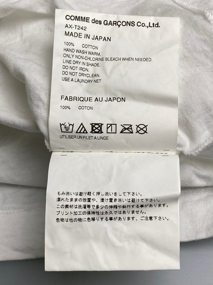 【中古品】【メンズ】 PLAY COMME des GARCONS プレイコムデギャルソン PRINT TEE AX-T242 プリントTシャツ トップス 140-251125-jt-02-min サイズ：M カラー：ホワイト 万代Net店