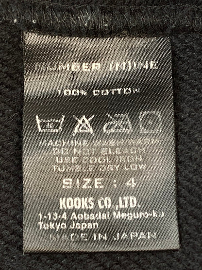 【中古品】【メンズ】 NUMBER(N)INE ナンバーナイン MICKEY MOUSE HOODIE ミッキーマウス フーディ パーカー トップス 140-251125-jt-31-min サイズ：4 カラー：ブラック 万代Net店