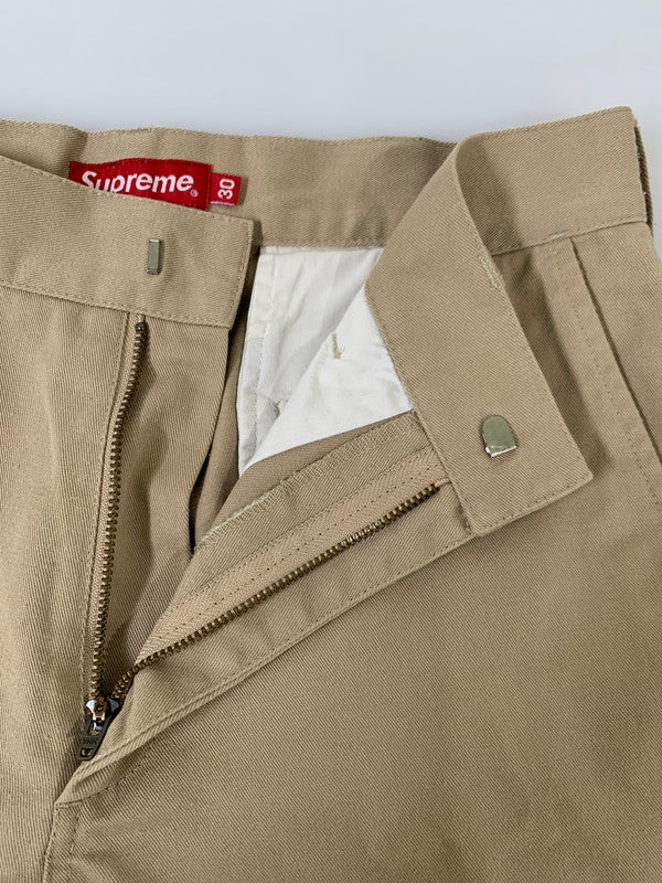 【中古品】【メンズ】 Supreme シュプリーム CHINO WORK PANTS チノワークパンツ ボトムス 149-251209-kk-44-min サイズ：30 カラー：ベージュ 万代Net店
