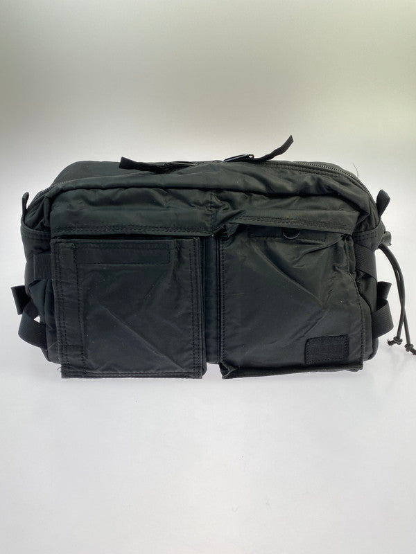 【中古品】【メンズ/レディース】 HEAD PORTER ヘッドポーター BLACK BEAUTY WAIST BAG ウエスト バッグ ショルダーバッグ ブラックビューティー カバン バッグ 188-251130-em-18-min カラー：ブラック 万代Net店