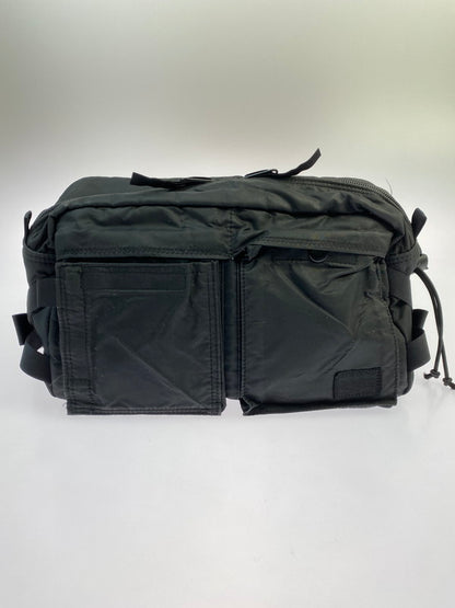 【中古品】【メンズ/レディース】 HEAD PORTER ヘッドポーター BLACK BEAUTY WAIST BAG ウエスト バッグ ショルダーバッグ ブラックビューティー カバン バッグ 188-251130-em-18-min カラー：ブラック 万代Net店