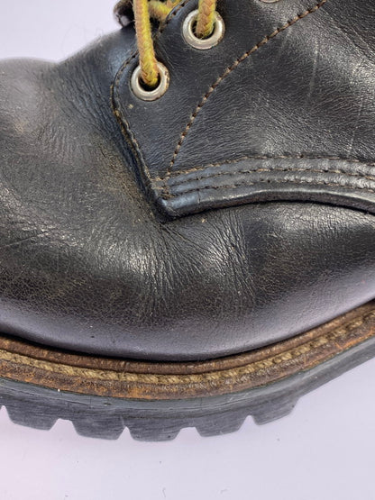 【現状渡し品】【メンズ】 RED WING レッドウィング LOGGER BOOTS 70~80S USA表記有プリントタグ ロガー ブーツ レザー 70～80年代 ヴィンテージ アメリカ製 メンズ ブーツ シューズ 靴 164-251130-em-06-min カラー：ブラック 万代Net店