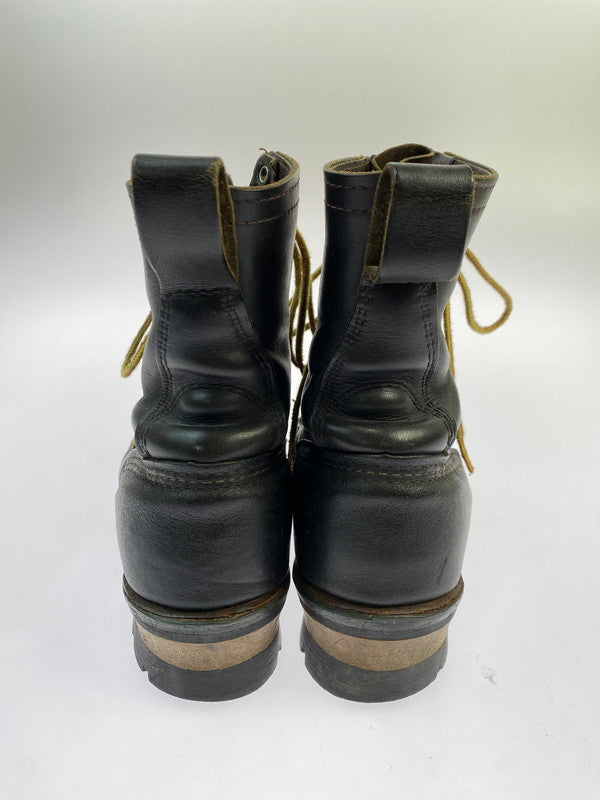 【現状渡し品】【メンズ】 RED WING レッドウィング LOGGER BOOTS 70~80S USA表記有プリントタグ ロガー ブーツ レザー 70～80年代 ヴィンテージ アメリカ製 メンズ ブーツ シューズ 靴 164-251130-em-06-min カラー：ブラック 万代Net店