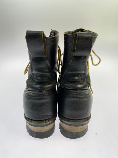 【現状渡し品】【メンズ】 RED WING レッドウィング LOGGER BOOTS 70~80S USA表記有プリントタグ ロガー ブーツ レザー 70～80年代 ヴィンテージ アメリカ製 メンズ ブーツ シューズ 靴 164-251130-em-06-min カラー：ブラック 万代Net店