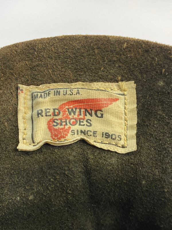 【現状渡し品】【メンズ】 RED WING レッドウィング LOGGER BOOTS 70~80S USA表記有プリントタグ ロガー ブーツ レザー 70～80年代 ヴィンテージ アメリカ製 メンズ ブーツ シューズ 靴 164-251130-em-06-min カラー：ブラック 万代Net店