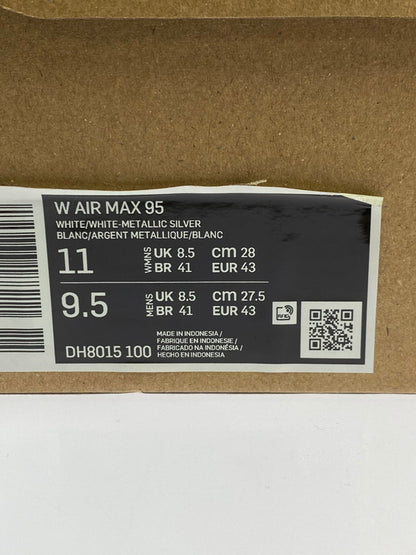 【中古美品】【メンズ】 NIKE ナイキ AIR MAX 95 NEXT NATURE TRIPLE WHITE DH8015-100 ウィメンズ エアマックス 95 ネクストネイチャー 160-251124-em-15-min サイズ：28.0cm カラー：ホワイト 万代Net店