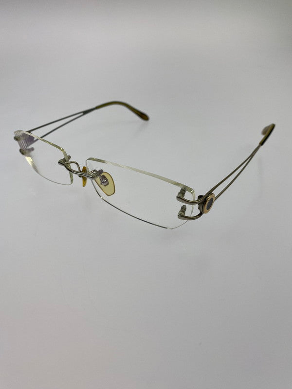 【中古品】【レディース】 BVLGARI ブルガリ リムレス メガネ アイウェア アクセサリー フレームレス サングラス 183-251129-kk-44-min サイズ：表記無し カラー：ゴールド 万代Net店