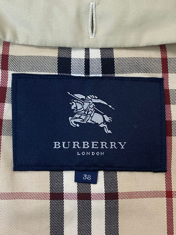 【中古品】【レディース】 BURBERRY バーバリー LONDON ロンドン TRENCH COAT FR077-660 トレンチコート アウター 168-251126-jt-33-min サイズ：38 カラー：ベージュ 万代Net店