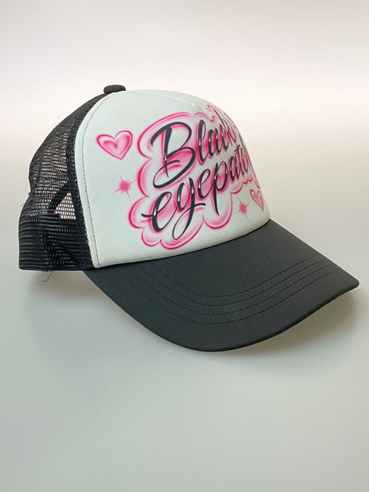 【中古品】【メンズ】 BLACK EYE PATCH ブラック アイ パッチ SPRAYED MESH CAPスプレード メッシュ キャップ 帽子 185-251204-jt-07-min カラー：ブラック/ホワイト 万代Net店